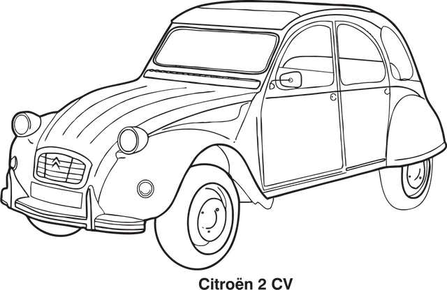 Blechschild Citroen Ente 960 YF 78 Eifelturm Auto car 