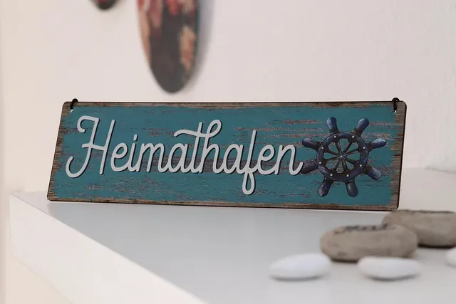 Blechschild Freistaat Bayern Wappen blaues Metallschild 20x30 Wanddeko tin sign