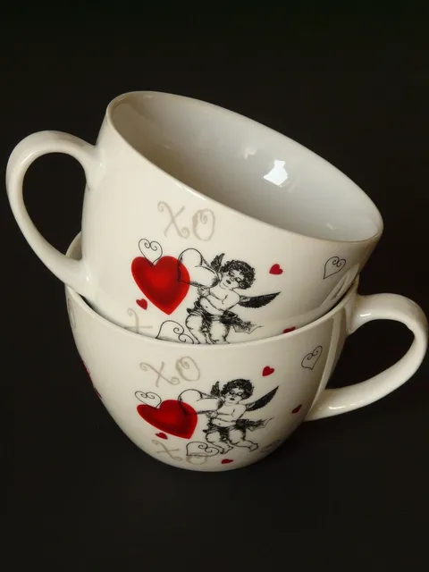 Blechschild Spruch Kaffee Liebe sind Heiß besten Metallschild Deko tin sign  