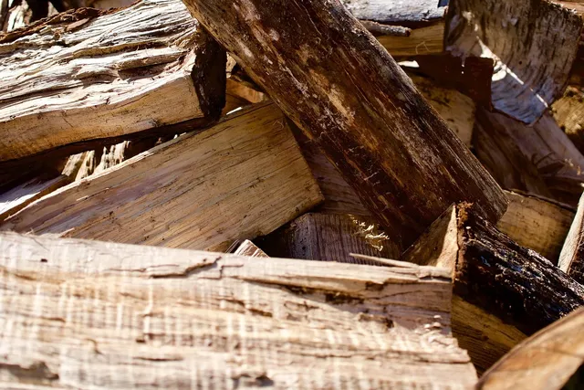 Blechschild Feuerholz Kaminholz 