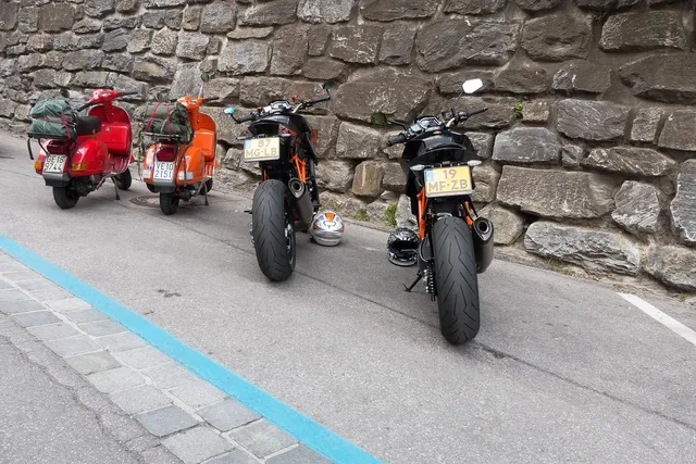 Blechschild Ti Amo from italy with love scooter 