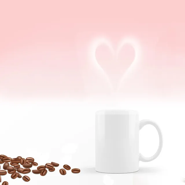 Blechschild Cappuccino herz 
