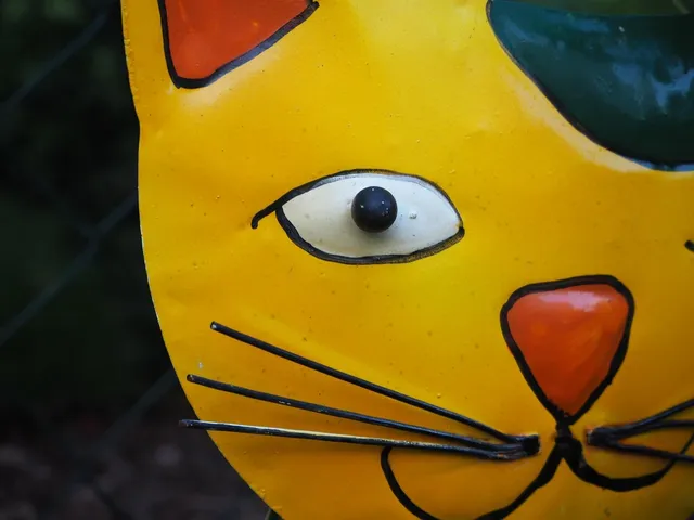 Blechschild Hier wache Ich huhn lustig hinweis  Metallschild tin sign Deko